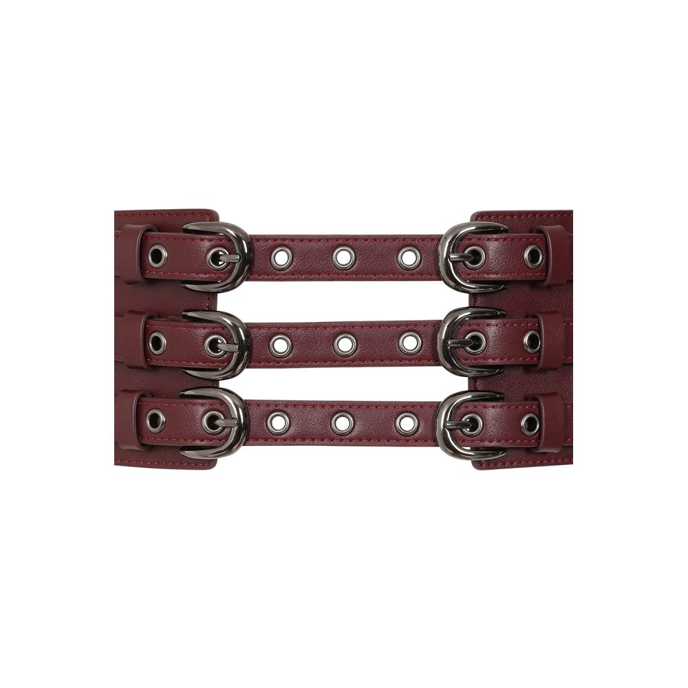 Banned - Mourning Wrap Waist belt - Burgundy
